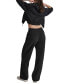 Sport Women's Embroidered-Logo Wide-Leg Pants Черный, M - фото #5