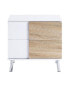 Verux End Table, White High Gloss