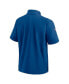 Фото #3 товара Men's Royal Indianapolis Colts Sideline Coach Short Sleeve Hoodie Quarter-Zip Jacket