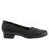 Фото #1 товара Trotters Melinda T1862-013 Womens Black Narrow Leather Loafer Flats Shoes 6.5
