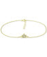 ფოტო #1 პროდუქტის Cubic Zirconia Star Ankle Bracelet, Created for Macy's
