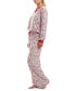 ფოტო #9 პროდუქტის Women's 2-Pc. Printed Drawstring Pajamas Set
