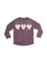 ფოტო #3 პროდუქტის Big Girls Bobby FW24 Heart Charcoal