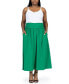 Plus Size Foldover Maxi Skirt With Pockets