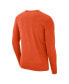 Men's Orange Clemson Tigers Arch 2-Hit Long Sleeve T-shirt