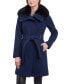 Фото #1 товара Women's Wool Blend Belted Coat