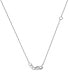 Фото #5 товара Badgley Mischka lab Grown Diamond Curved Bar Collar Necklace (1 ct. t.w.) in 14k White Gold, 16" + 2" extender