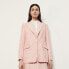 Фото #1 товара Sandro Zebrey Satin Blazer Jacket Pink 34 US Size XS