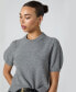 Women's Vhari Puff-Sleeve Sweater Medium Grey Mélange, XS - фото #10