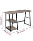 Фото #3 товара Desk with 2 Shelves Gray and Oak
