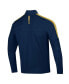 Men's Navy Notre Dame Fighting Irish Midlayer Half-Zip Jacket