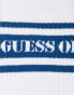 GUESS Originals stripe logo socks in white