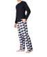 ფოტო #2 პროდუქტის Men's Flannel Pajama Set