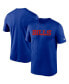 Фото #2 товара Men's Royal Buffalo Bills Wordmark Legend Performance T-shirt