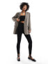 Only oversized blazer in taupe