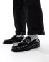 Фото #1 товара ASOS DESIGN loafers in black with wedge sole and buckle