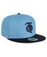 Фото #1 товара Men's Light Blue/Navy Tigres de Quintana Roo Mexico League On Field 59FIFTY Fitted Hat