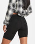 Brave Soul Petite sindy legging shorts in black