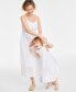 Фото #1 товара Toddler & Little Girls Cotton Eyelet Dress, Created for Macy's