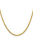 ფოტო #1 პროდუქტის Yellow IP-plated 3mm Cyclone Chain Necklace