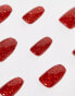 Elegant Touch Luxe Looks False Nails Red Velvet