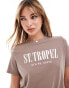 Фото #1 товара New Look St Tropez t-shirt in taupe