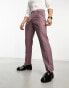 Фото #3 товара Ben Sherman pleated smart trousers in mauve