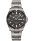 ფოტო #1 პროდუქტის Men's Swiss Automatic Ocean Star Captain V Titanium Bracelet Watch 42.5mm