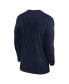 Фото #3 товара Men's Navy Tennessee Titans Sideline Coach Performance Long Sleeve T-shirt