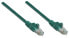 Фото #2 товара Intellinet Network Patch Cable - Cat6 - 2m - Green - CCA - U/UTP - PVC - RJ45 - Gold Plated Contacts - Snagless - Booted - Lifetime Warranty - Polybag - 2 m - Cat6 - U/UTP (UTP) - RJ-45 - RJ-45