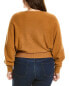Lafayette 148 New York Plus Convertible Blouson Cashmere Sweater Women's Brown