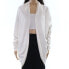 Jarbo 163918 Women's Flyaway Cardigan White/Ivory Sweater Sz. 0