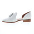 Фото #5 товара Diba True Neat Freak 11225 Womens White Leather Slip On Loafer Flats Shoes 9.5