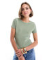 Фото #1 товара ASOS DESIGN double layer t-shirt bodysuit in green