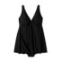 Women's Side Slit Swim Dress - Kona Sol Black 14
