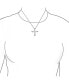 ფოტო #3 პროდუქტის Bridal Simple Religious Simulated White Pearl Infinity Cross Necklace Pendant For Women Wedding Teen .925 Sterling Silver