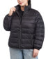 Фото #3 товара Women's Plus Size Reversible Shine Down Puffer Coat, Created for Macy's