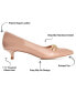 ფოტო #7 პროდუქტის Women's Rumi Pointed Toe Kitten Heel Pumps