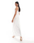 Y.A.S Bridal embellished sequin maxi cami dress in white