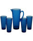 Фото #1 товара Cobalt Blue Diamond Acrylic 5-Pc. Drinkware Set