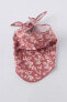 FLORAL PICOT EDGE BANDANA