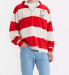 Levi’s Rugby Hoodie Sweatshirt Men’s Size M Relaxed Stripe red white Gold tab