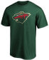 Фото #2 товара Men's Green Minnesota Wild Team Primary Logo T-shirt