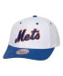 Фото #1 товара Men's White New York Mets Cooperstown Collection Pro Crown Snapback Hat