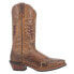 Фото #1 товара Laredo Williams Leather Square Toe Cowboy Mens Brown 68470