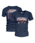 ფოტო #2 პროდუქტის Women's Navy UConn Huskies 2023 NCAA Men's Basketball National Champions Focus Bracket Tri-Blend V-Neck T-shirt