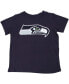 Фото #1 товара Toddler Boys and Girls Seattle Seahawks College Navy Team Logo T-shirt