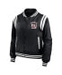 Women's Black New York Giants Full-Zip Bomber Jacket