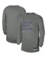 Фото #1 товара Men's and Women's Heather Gray Charlotte Hornets 2023/24 Legend On-Court Practice Long Sleeve T-shirt