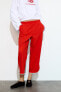 Cropped trousers with side stripe